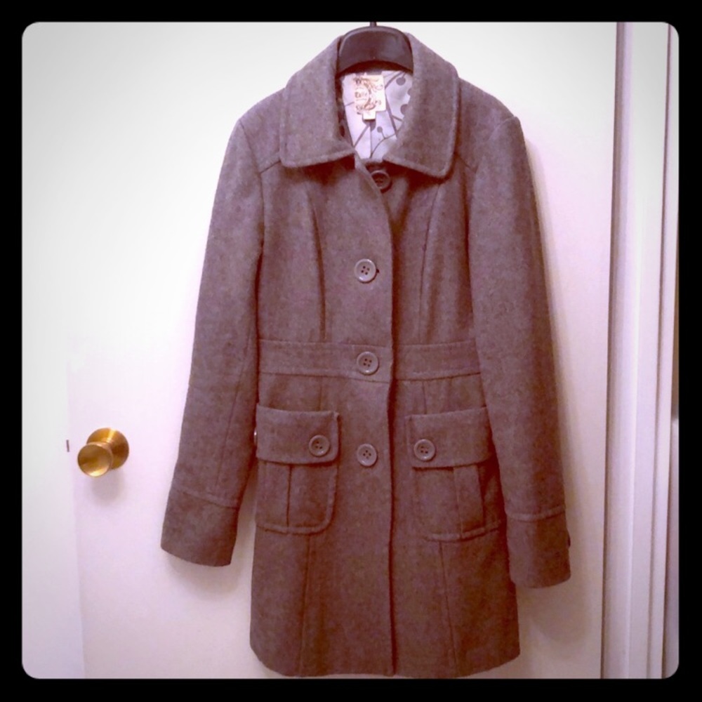 Grey Winter coat pea coat